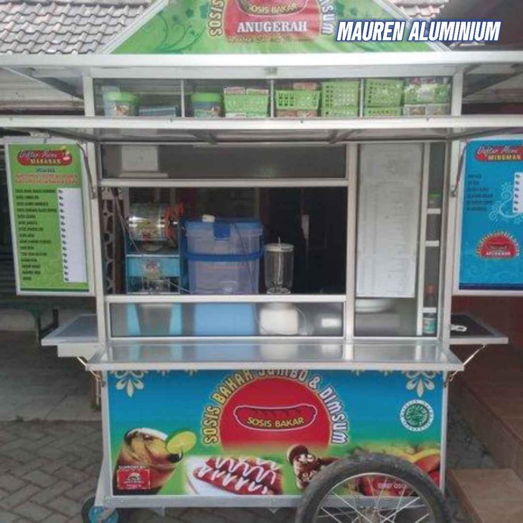 Jasa Pembuatan Etalase Jualan Makanan dan Minuman Custom di Bekasi