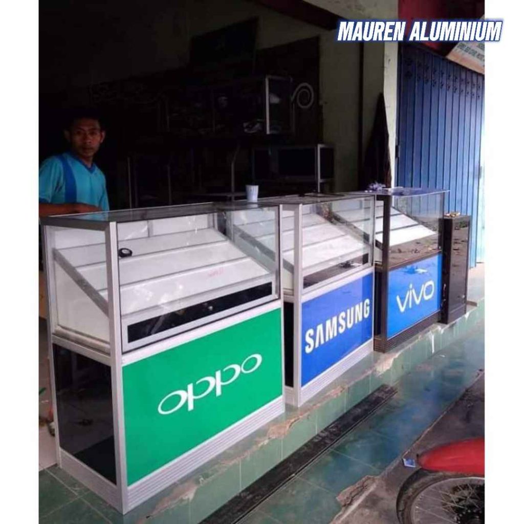Layanan Pembuatan Etalase Display Handphone Custom