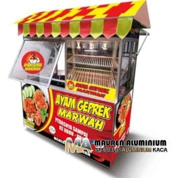 Gerobak aluminium murah dan berkualitas untuk usaha kekinian di Bekasi