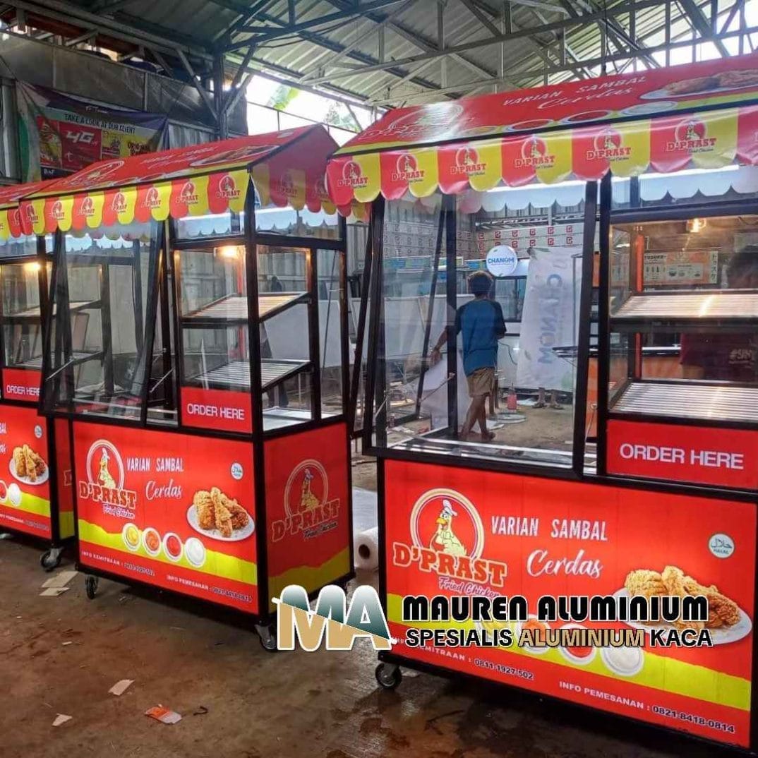 Tukang Gerobak Jualan Aluminium Custom Margahayu Bekasi