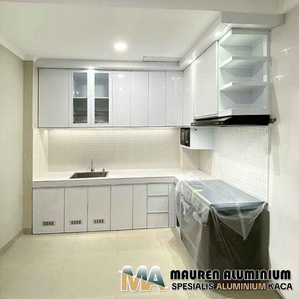 Lemari dapur aluminium terdekat Bekasi gratis survey
