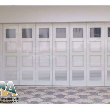 Pintu garasi henderson aluminium custom di Bekasi