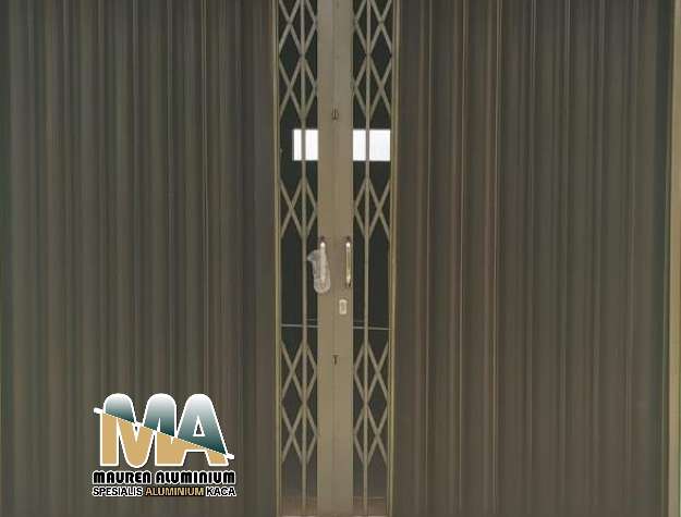 Folding Gate Aluminium Jakarta Engsel Kuat Promo