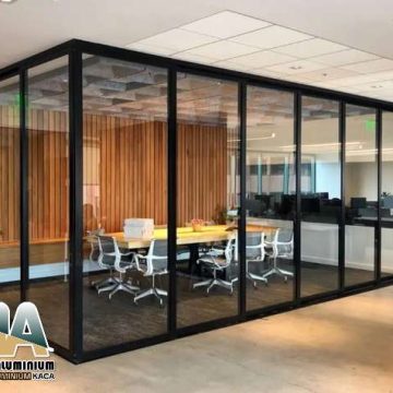 Jasa pembuat partisi kaca aluminium Jakarta kantor Pasang Cepat