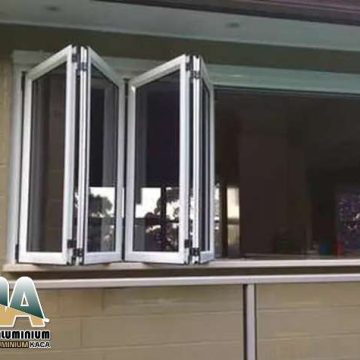 Jendela aluminium custom Tangerang lipat harga pabrik