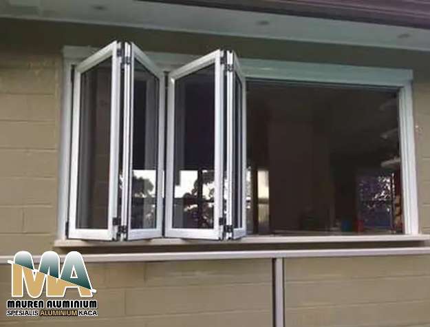 Jendela aluminium custom Tangerang lipat harga pabrik